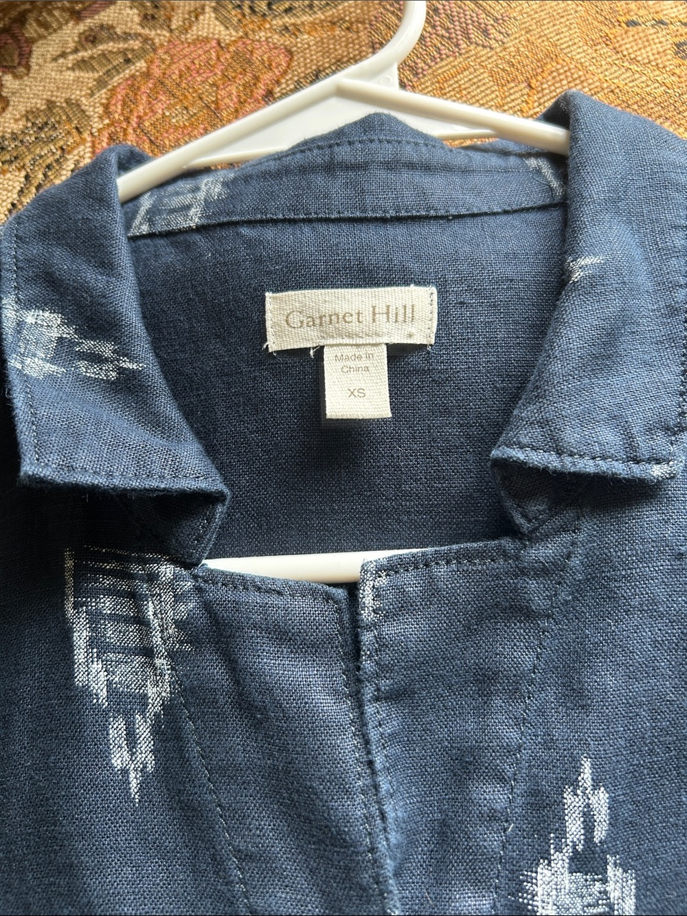 Garnet Hill Linen Maxi Shirtdress - Picture 3 of 6